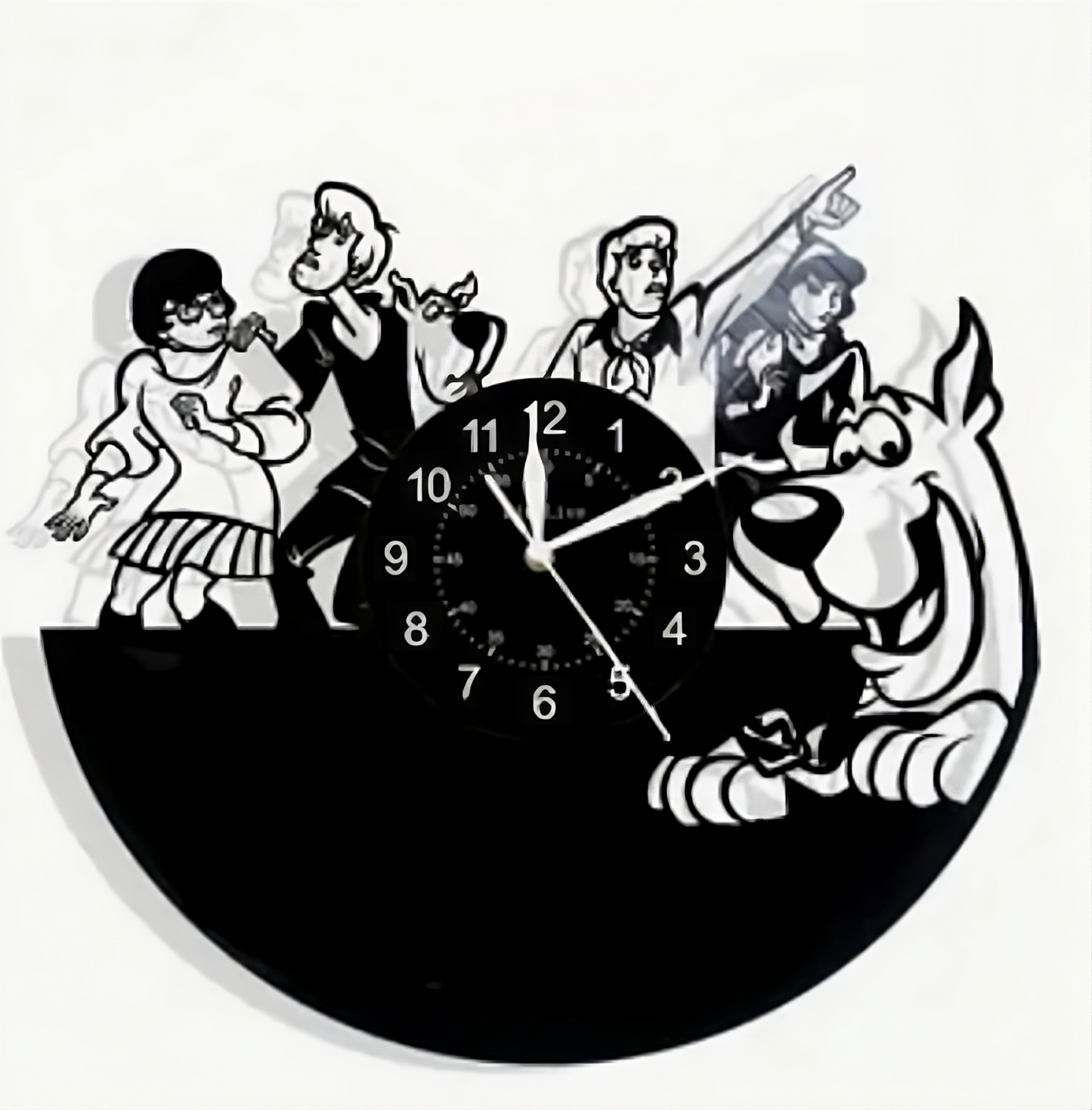 Scooby Doo Vinyl Record Wall Clock Gift Surprise Ideas Friends Decor Wall Art 2