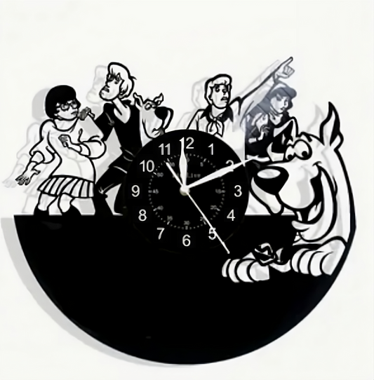 Scooby Doo Vinyl Record Wall Clock Gift Surprise Ideas Friends Decor Wall Art 2