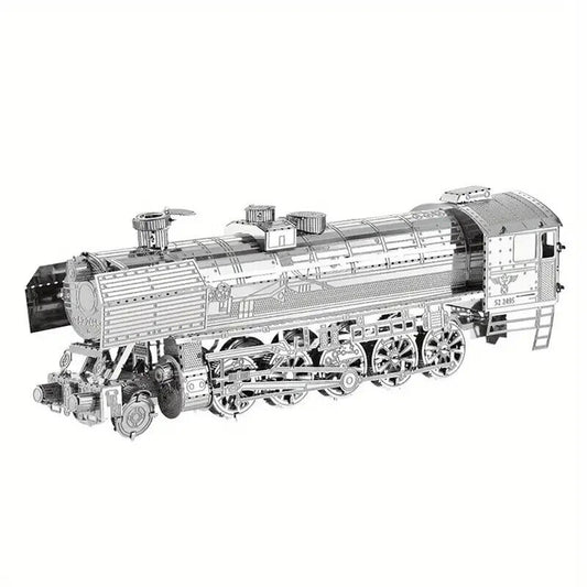 3D Metal TRAIN Model Puzzle Steam Locomotive Laser Cut Steel Model Kit DIY Toy