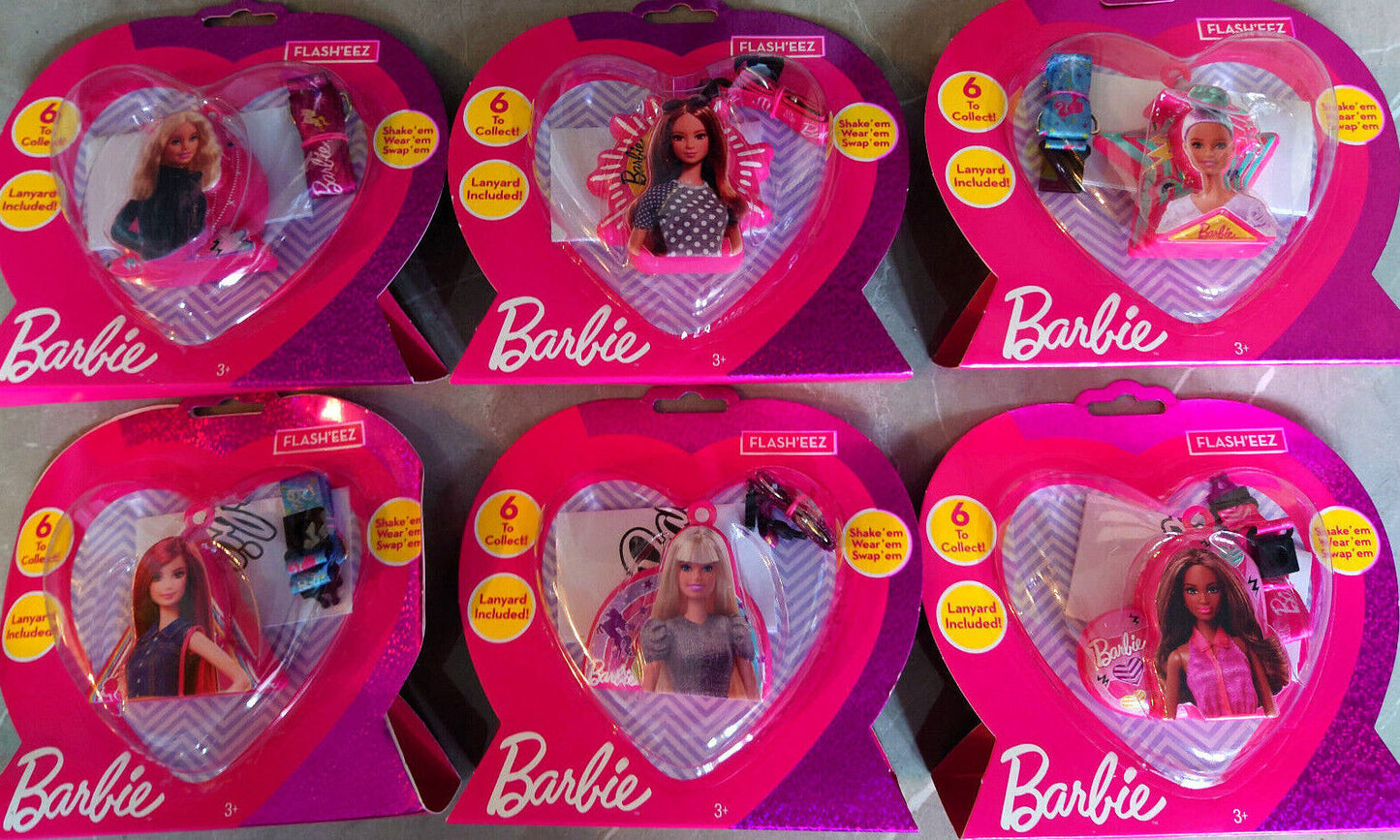 Barbie Flash'EEZ - Shake em, Wear em, Swap em New Lanyard CHOOSE YOURS