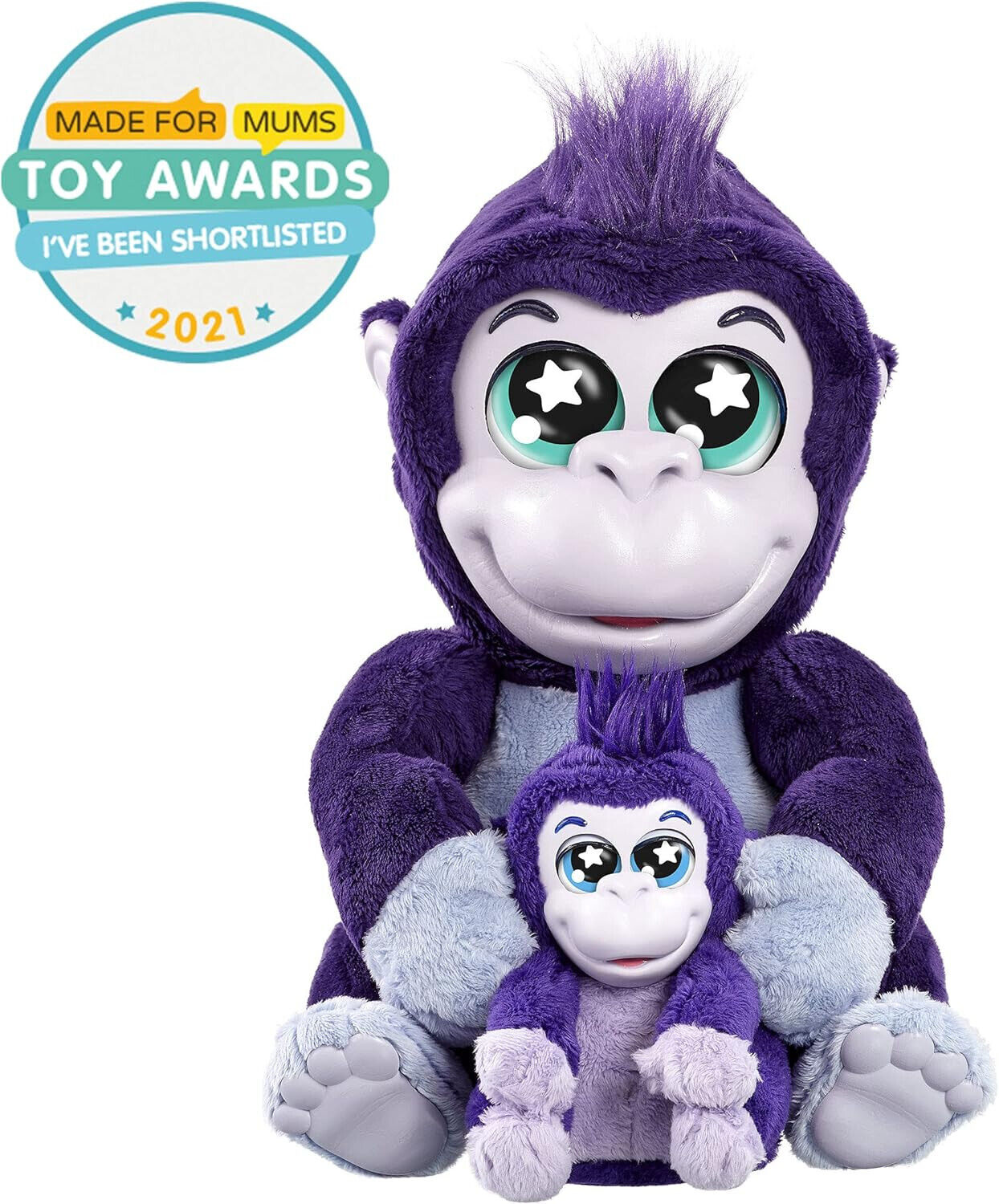 AniMagic Tiki & Toko Supersoft Interactive Mum & Baby - 2 Musical Gorillas
