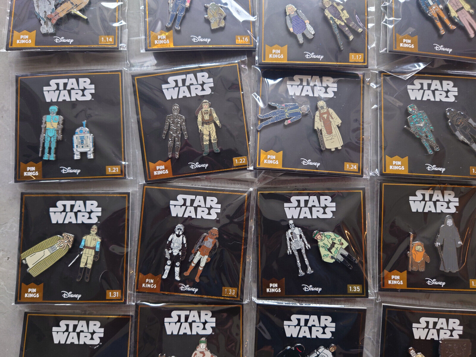 Pin Kings Star Wars Enamel Pin Badge LUKE DARTH CHUWBACCA LUCAS DISNEY OFFICIAL