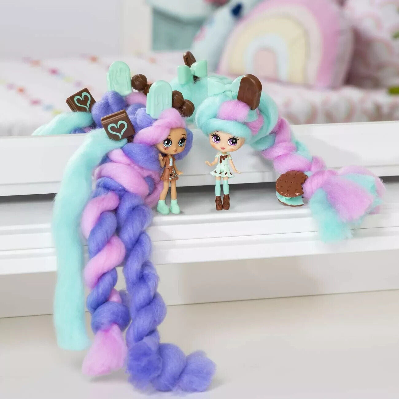 Candylocks Sweet Treats Bff 2 Pack Girls Playset Gift ICE CREAM CHOCO TOY XMAS