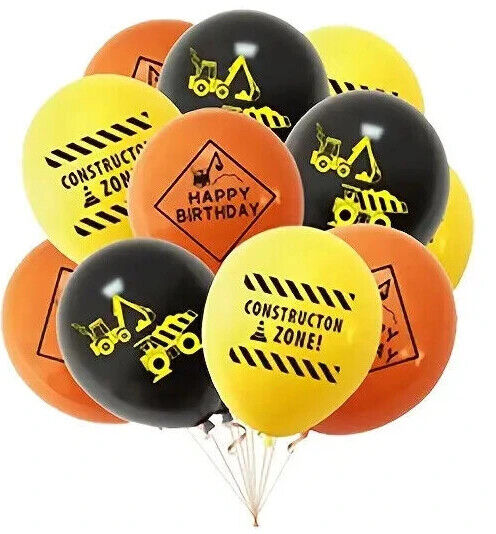 Tractor Birthday Party Decorations Balloons Digger Truck Banner Cake Topper Fun