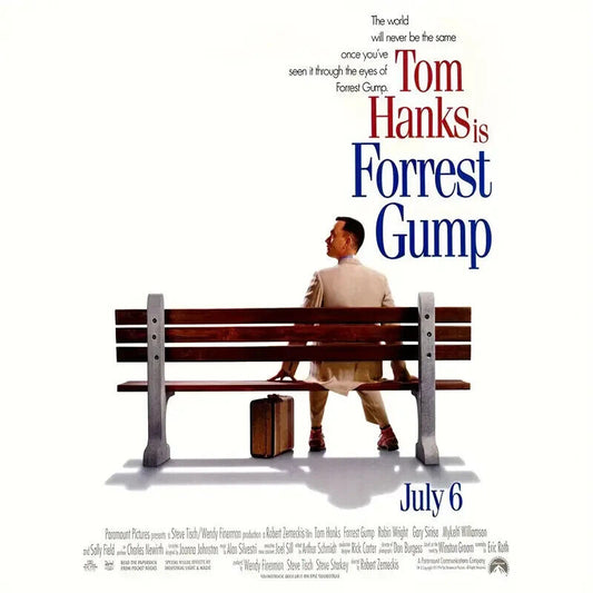 Forest Gump Tom Hanks Movie Premium POSTER CANVAS LARGE 30 ANNIVERSARY COVER