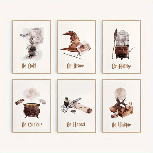 HARRY POTTER CANVAS Wall Art Movie Poster Print Picture HOGWARTS HEDWIG POTION