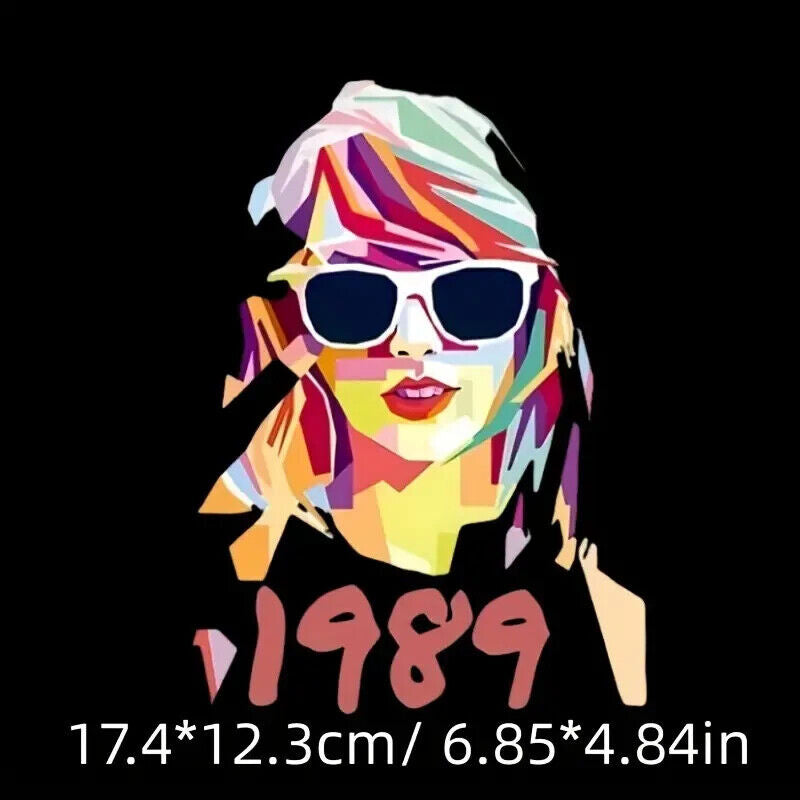 TAYLOR SWIFT SWIFTIE IRON ON Clothes 1989 Heat Transfer Thermal DIY T-Shirt