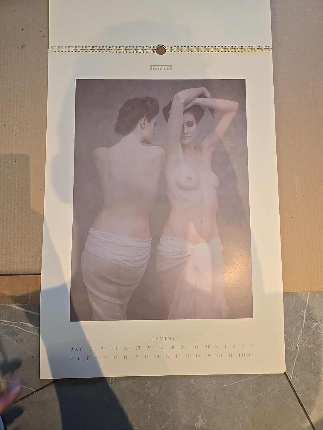 VINTAGE PIRELLI CALENDER 1989 SIGNS ZODIAC ORIGINAL BOX MINT COND LIBRA VIRGO