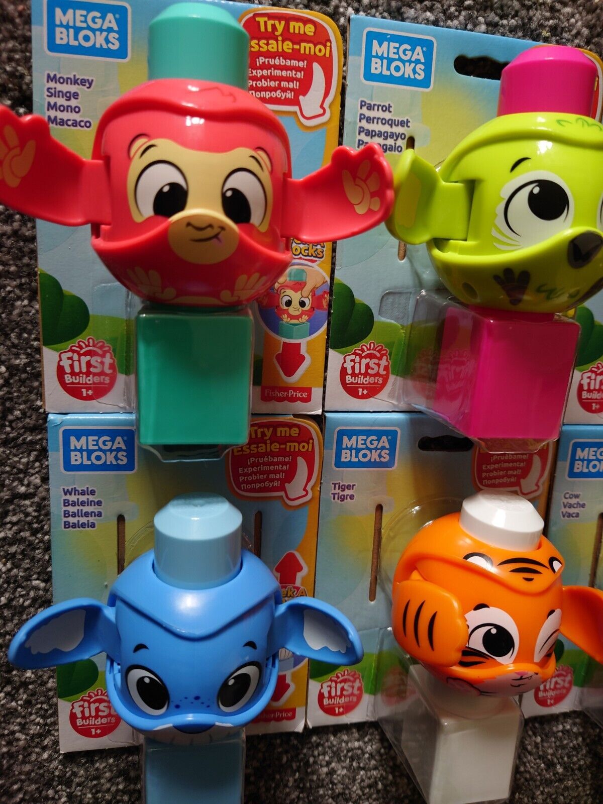 MEGA BLOCKS - PEEK-A-BLOCKS - CHOOSE CHARACTER - ONE SUPPLIED