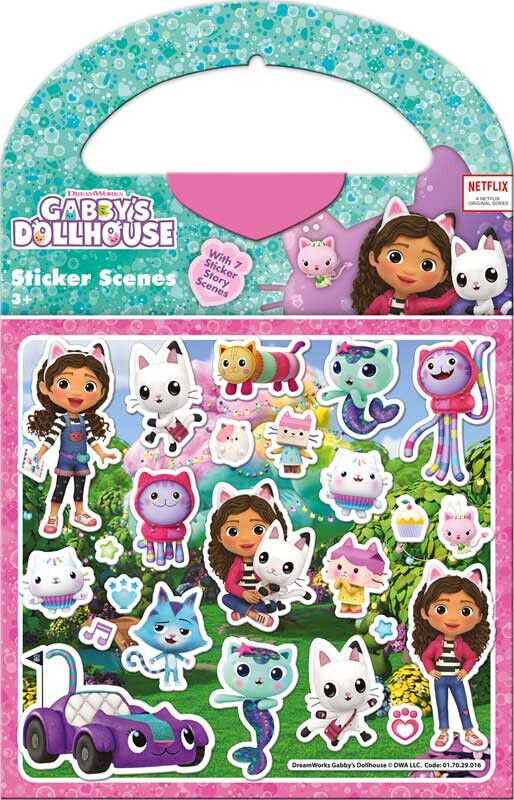 Gabbys Dollhouse Reward Chart STICKER SCENE STICKERS FOIL gabby's doll house