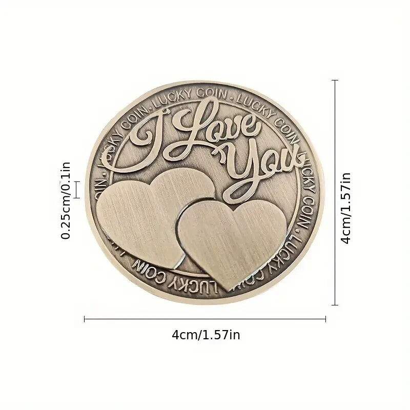 Lucky Coin “I Love You More Than I Can Say” Anniversary Gift VALENTINE WIFE