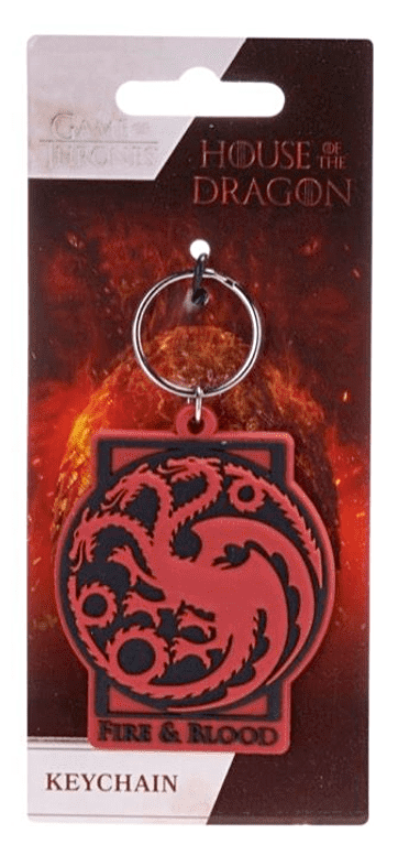 Game of Thrones - Official Rubber Keyring / Keychains HOUSE OF DRAGON CHOOSE