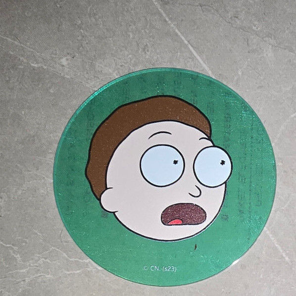 Coaster Rick And Morty Acrylic Coffee Tea Drink Cup Mat Gift Present Cartoon Art
