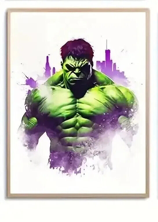 Marvel Avengers DC Movie CANVAS PRINT SPIDERMAN IRON MAN THOR HULK BLACK PANTHER