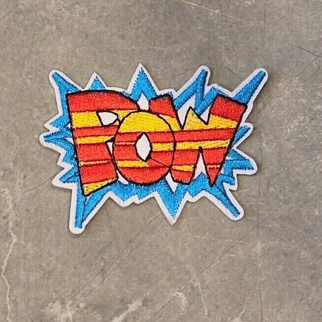 Pow Zap OMG Bang OMG Wow WTF Words Embroidered Logo Patch Badge Iron Sew On COMI