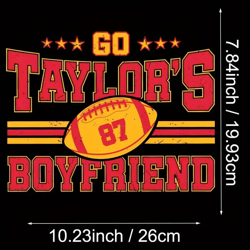 TAYLOR SWIFT BOYFRIEND IRON ON TRANSFER 87 CHIEFS TRAVIS KELCE KANSAS FOOTBALL