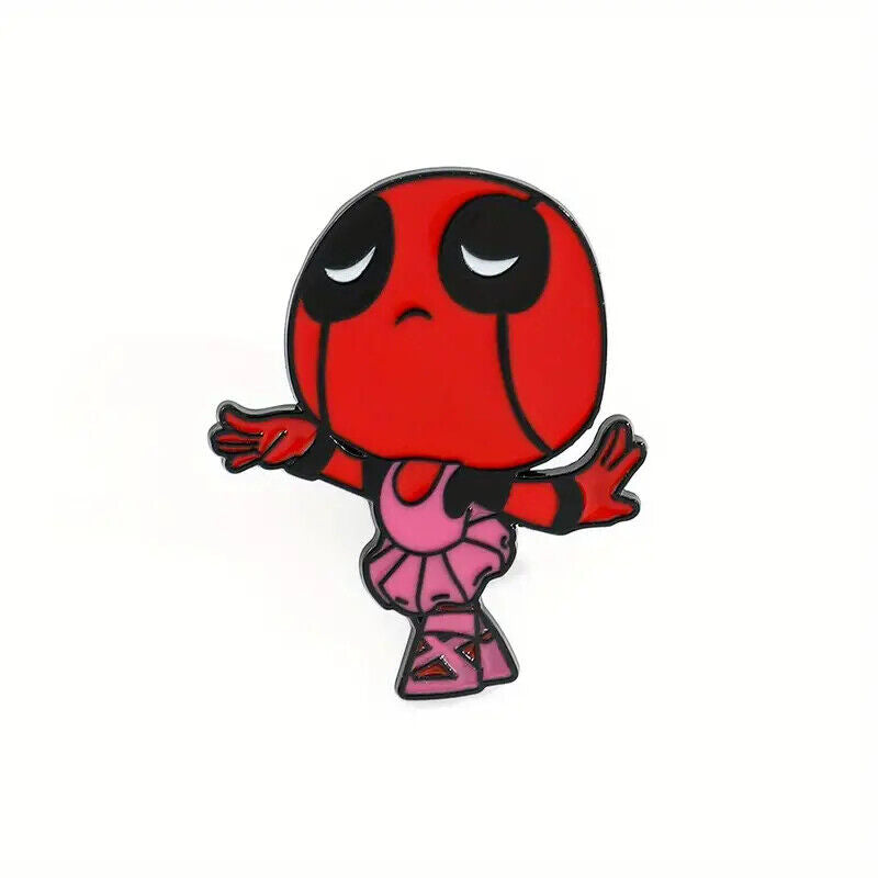 DEADPOOL Metal Enamel Pin Badge Retro Kids Adult Teen Action Fun Marvel