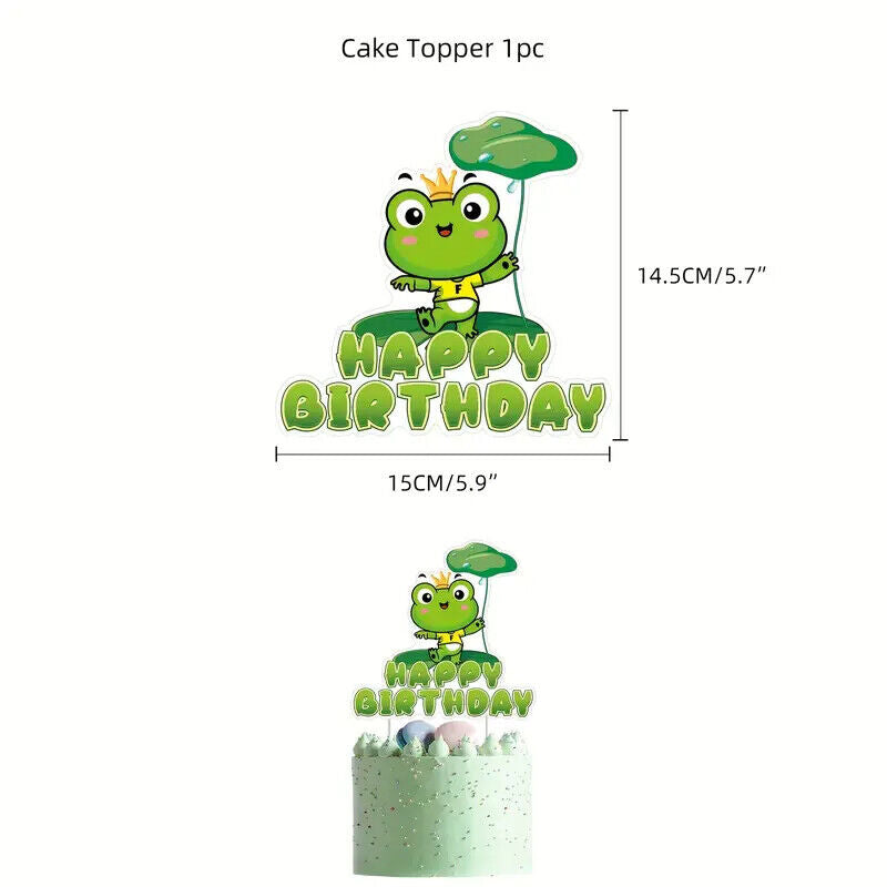 Frog Balloon Party Birthday Decorations Boys Girls Balloons Green Frog
