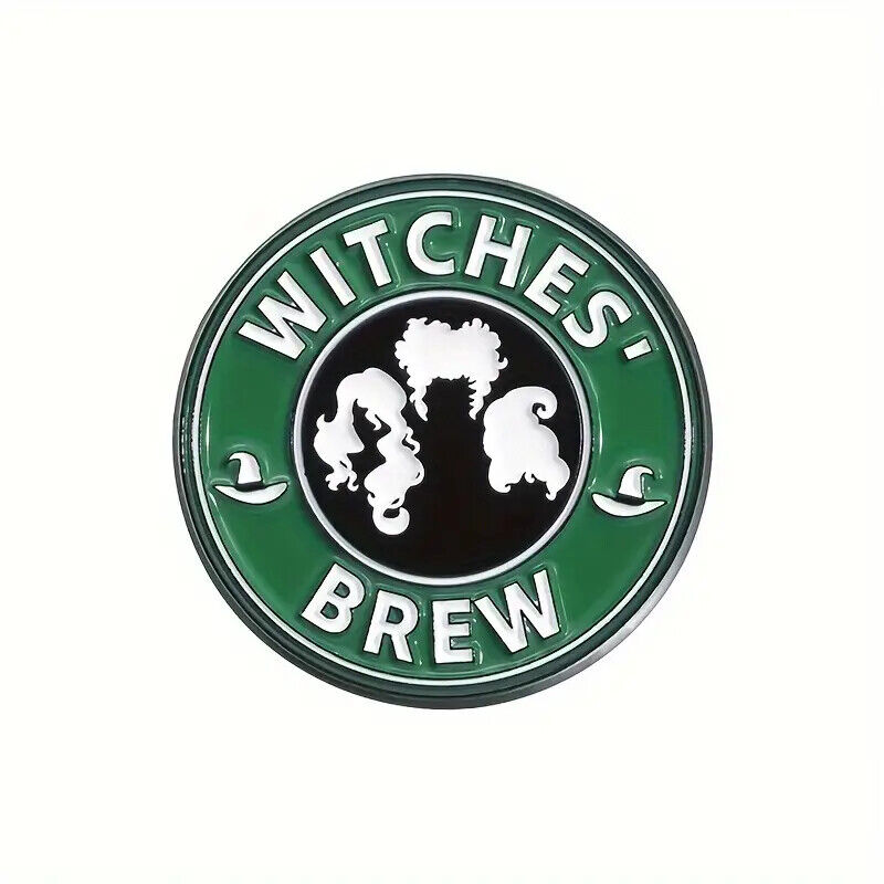 QUOTES Metal Enamel Pin Badge Brooch WEDNESDAY DOG WITCHES JURASSIC COFFEE