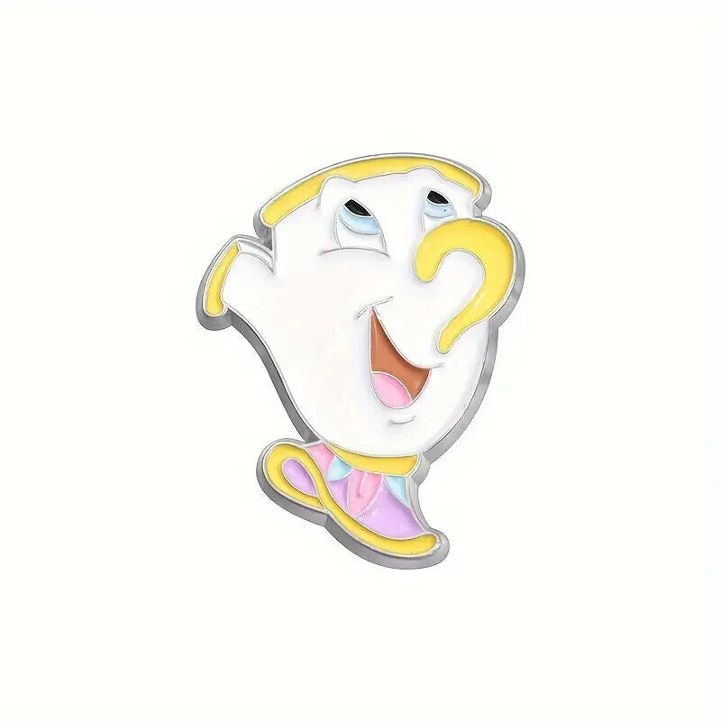 BEAUTY AND THE BEAST Pin Badges BADGE CHIP ROSE MIRROR BOOK