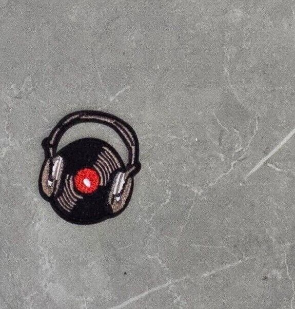 Music Themed Embroidered Iron On Patch Headphones Treble Clef Cassette Guitar