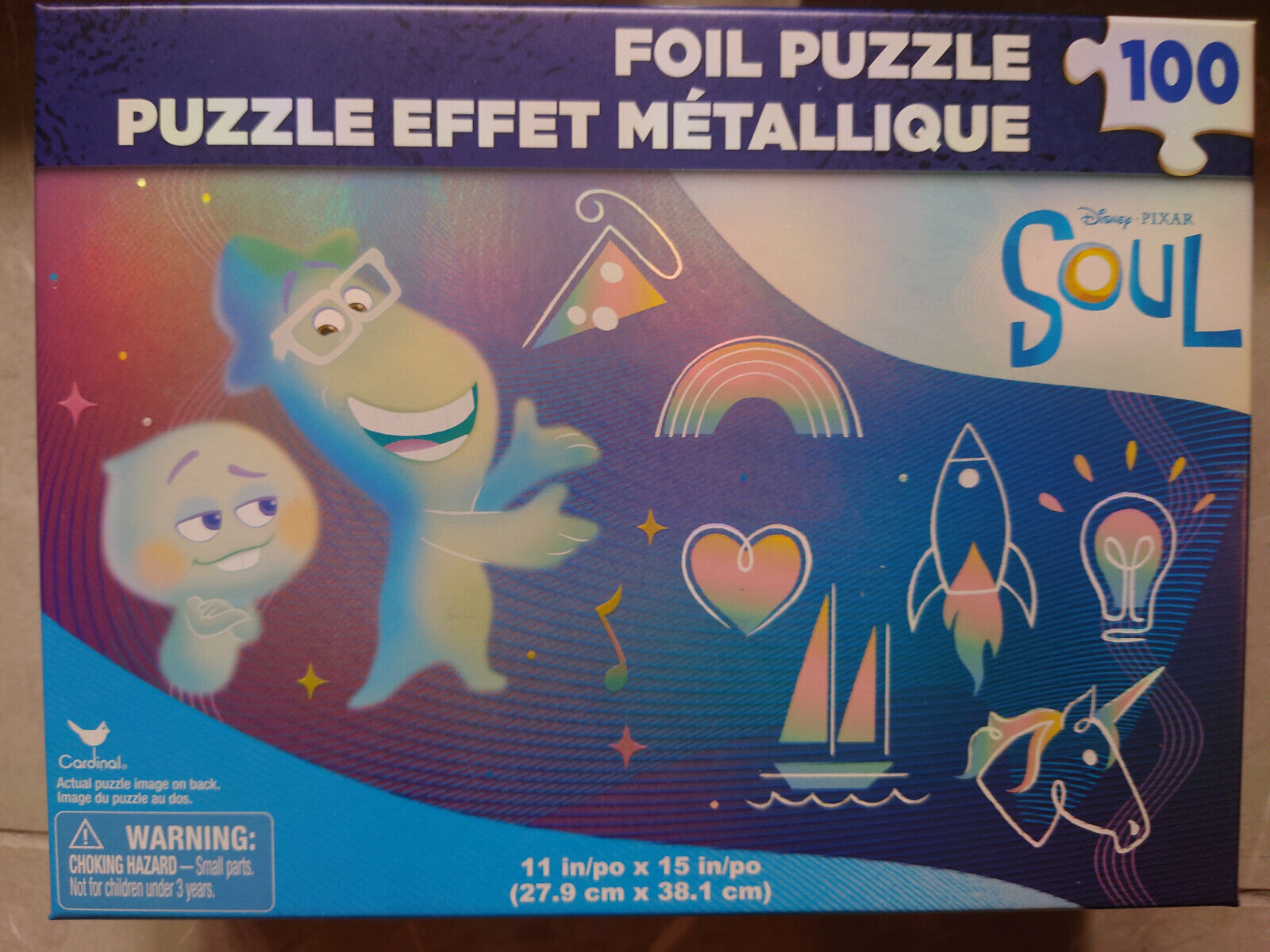 Disney Foil Puzzles TROLLS RAYA SOUL METALLIC 100 & 48 STOCKING FILLER PUZ ZLE