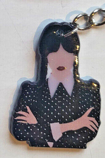 Wednesday Addams keyring Keychain The Addams Family Toy Kid Gift Netflix Horror