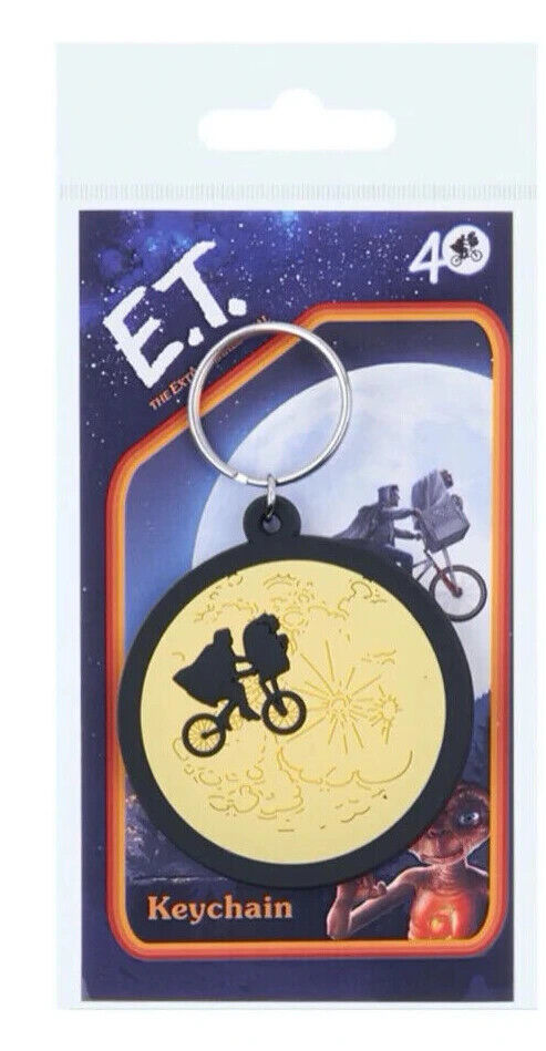 E.T The extra terrestrial 40th anniversary OFFICIAL LICENSED RUBBER KEYRING