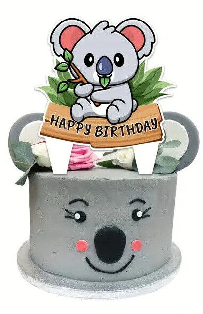 Koala Party Decorations Balloons Birthday Kids Banner Cake Toppers CELEBRATION