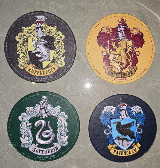 Harry Potter Hogwarts House Crest Drink Coaster Table CAR PARTY PRESANT SERIES 2