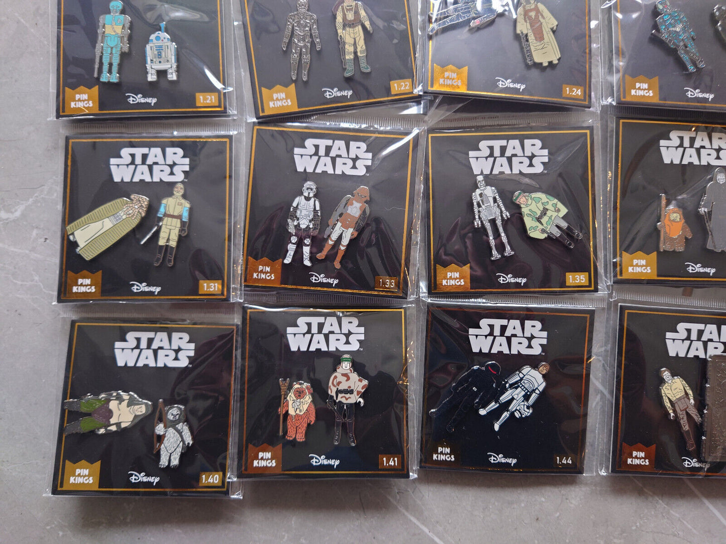 Pin Kings Star Wars Enamel Pin Badge LUKE DARTH CHUWBACCA LUCAS DISNEY OFFICIAL