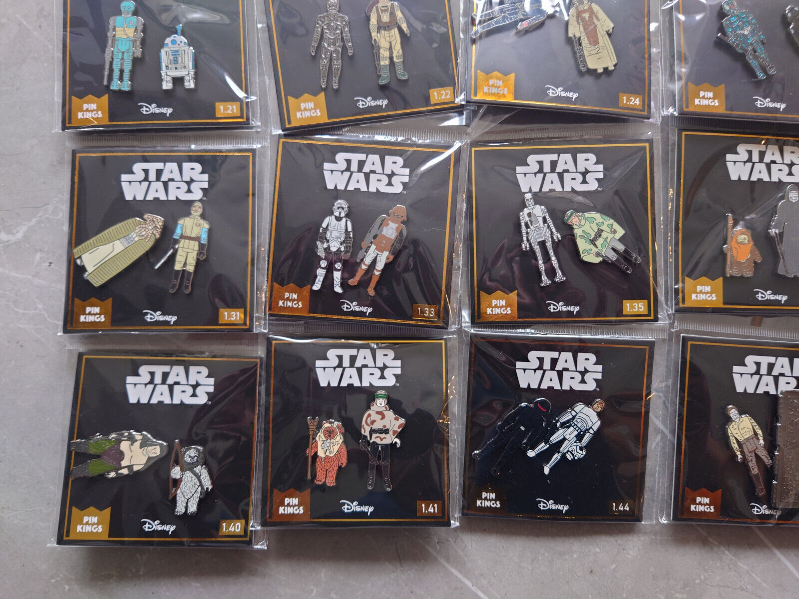 Pin Kings Star Wars Enamel Pin Badge LUKE DARTH CHUWBACCA LUCAS DISNEY OFFICIAL