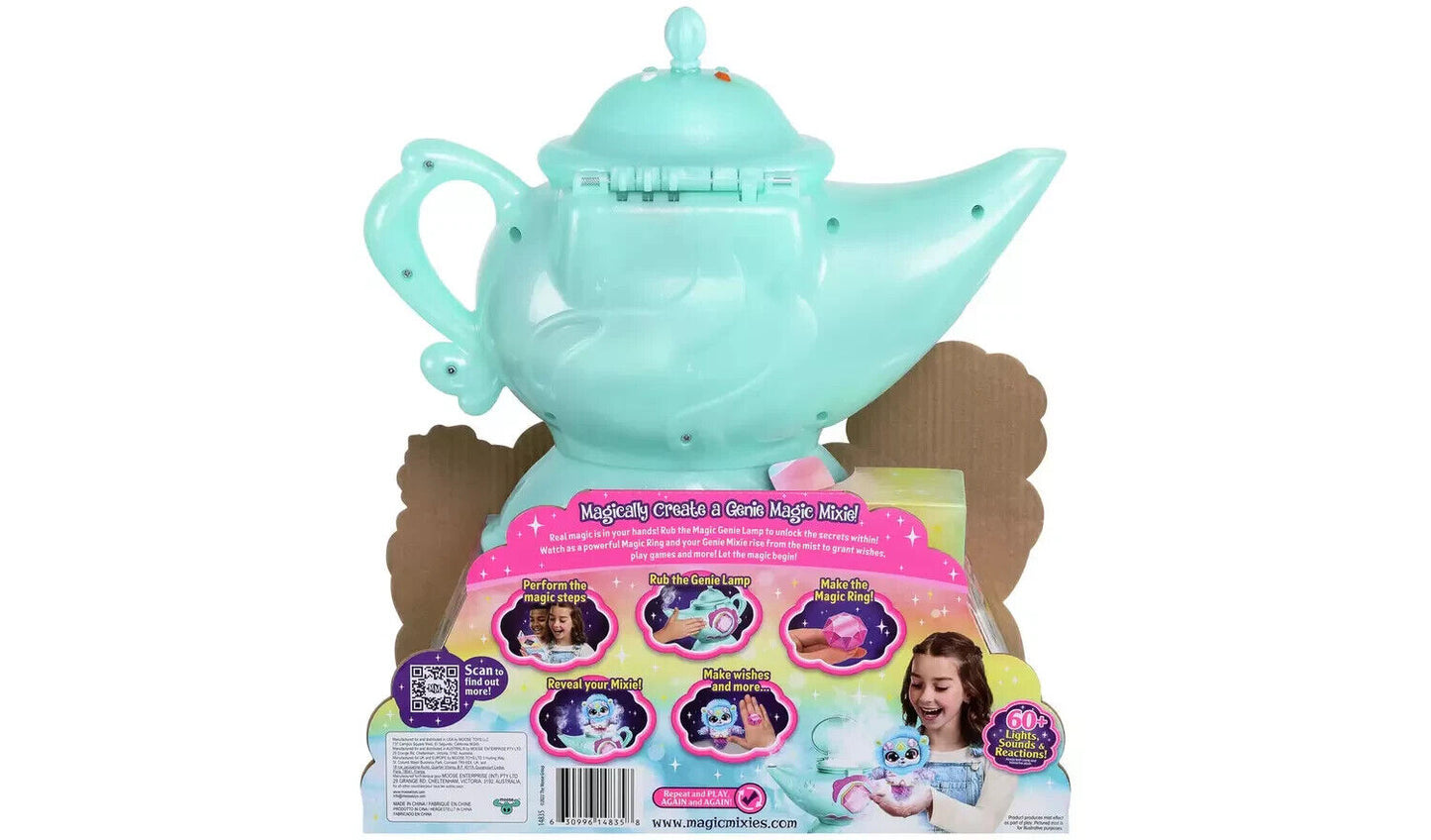 Magic Mixies Magic Genie Lamp with Interactive 8 inch BLUE Plush Toy & 60+ Sound