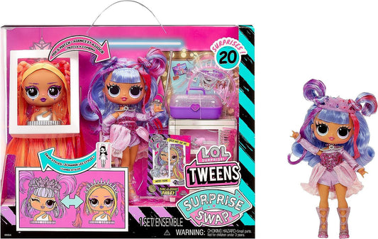 LOL Surprise Tweens Surprise Swap Series Buns-2-Braids Bailey Doll 20 Surprises