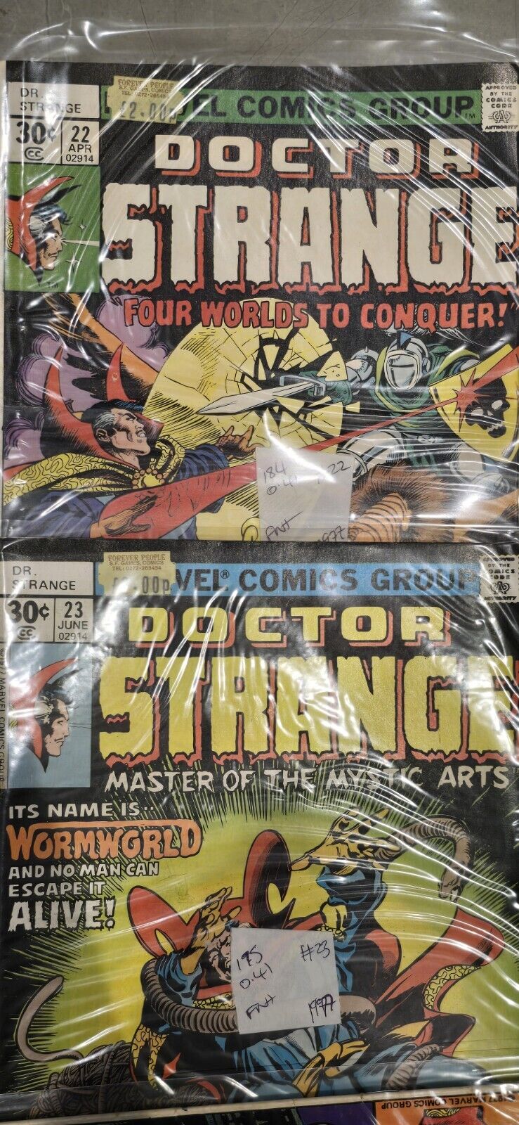7 X Doctor Strange Marvel Comics 1975 1976 Issues 20 21 22 23 25 26 27 BUNDLE