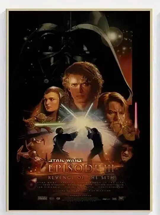 LARGE Star wars MANDALORIAN KRAFT PAPER Wall Art Movie Poster Print Picture