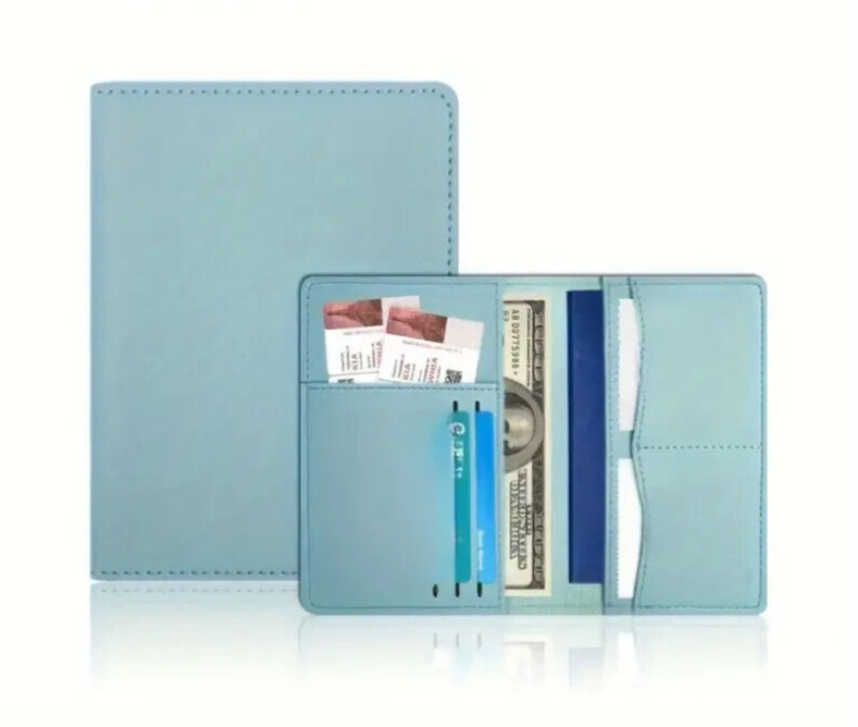 LIGHT BLUE Wallet Purse CARD HOLDER UNISEX