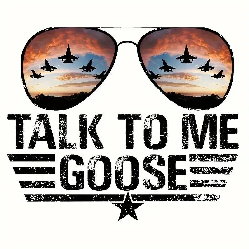 Top Gun Talk To Me Goose Iron On Transfer CLOTHES BAG SUNGLASSES JET STAR