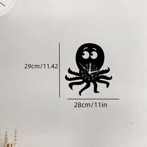 OCTOPUS SEA Animals Vinyl Wall Clock Home Decor FUNNY Birthday Holiday SQUID