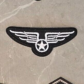 Military Army RAF Patch Badges Iron SEW TOPGUN AIRFORCE FLYING CHEVRON STAR