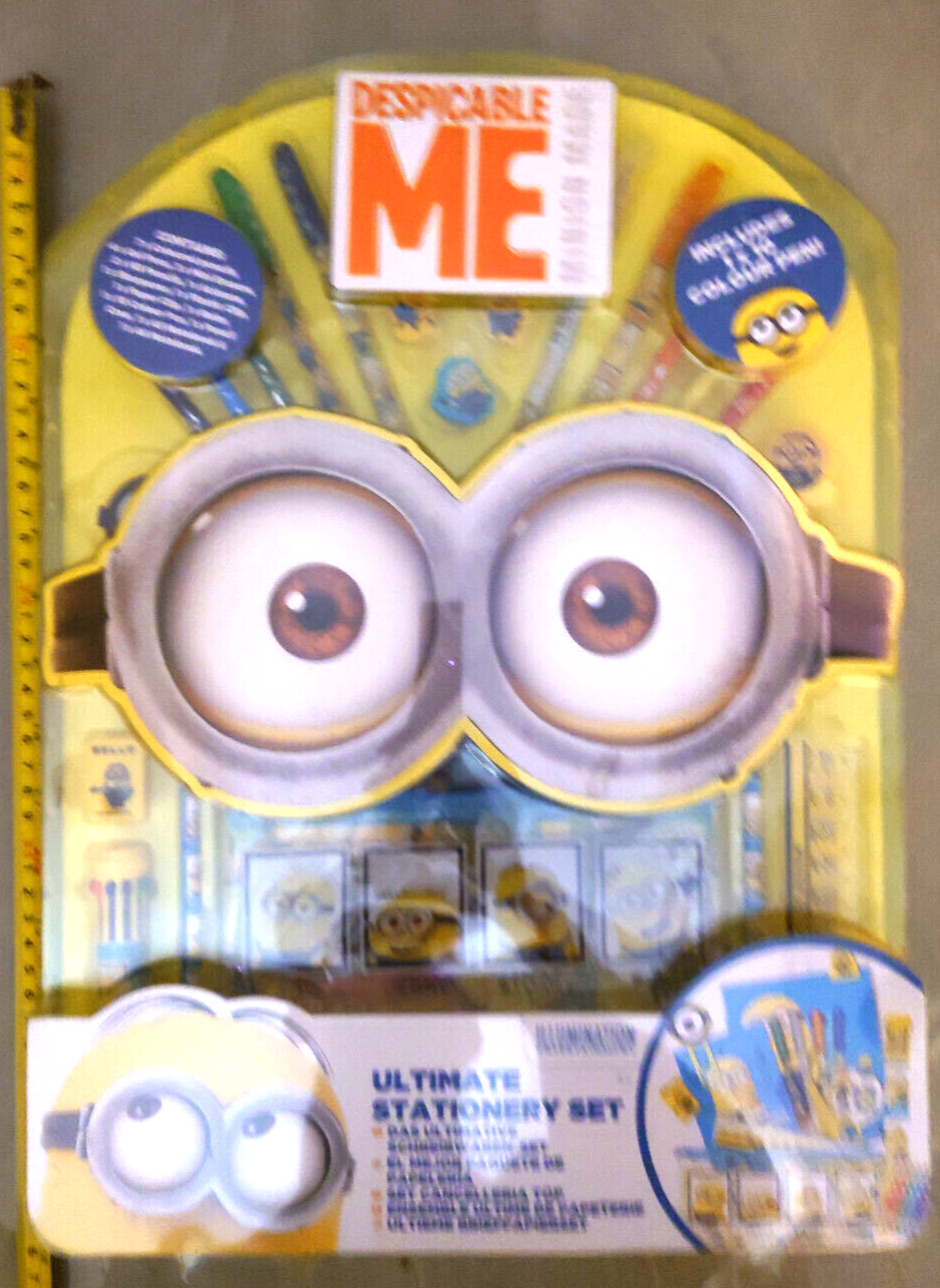 25 Piece SUPER Minions ULTIMATE JUMBO Stationary SET Dispicable Me 18X14 INCHES