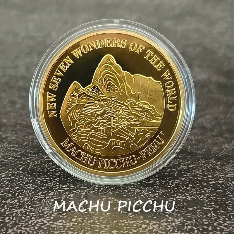 Seven Wonders Of The World Commemorative Coin Collectible Gift Him Her UK