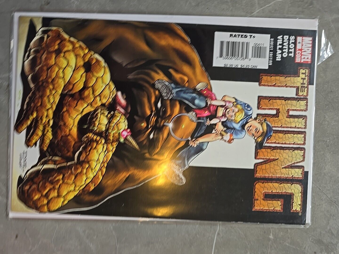 THE THING FULL SET # 1-8 2006 SIGNED BY DAN SLOTT NEVER READ MARVEL CIRTIFICATE
