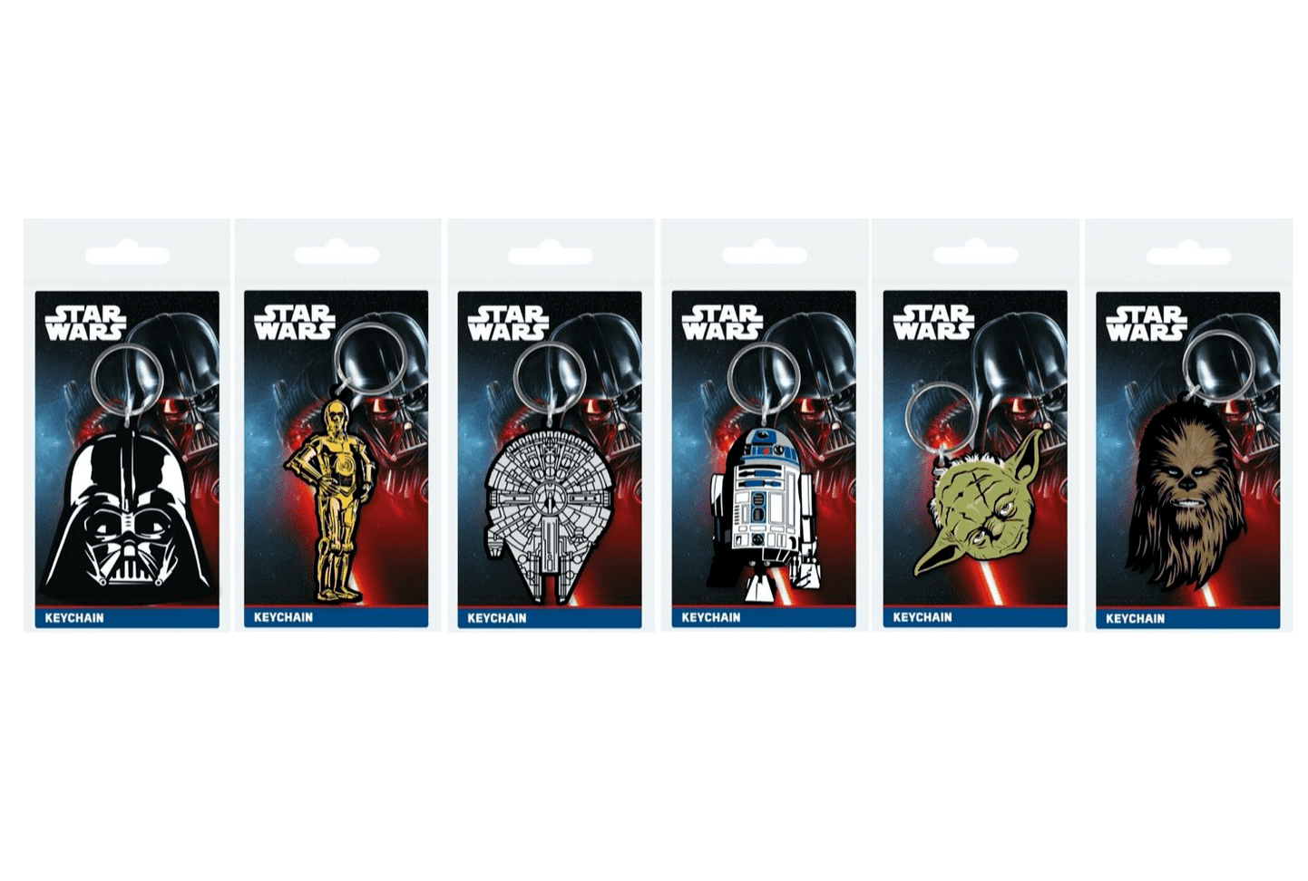 Star Wars - Official Disney Rubber Keyring / Keychains (Select your Design)