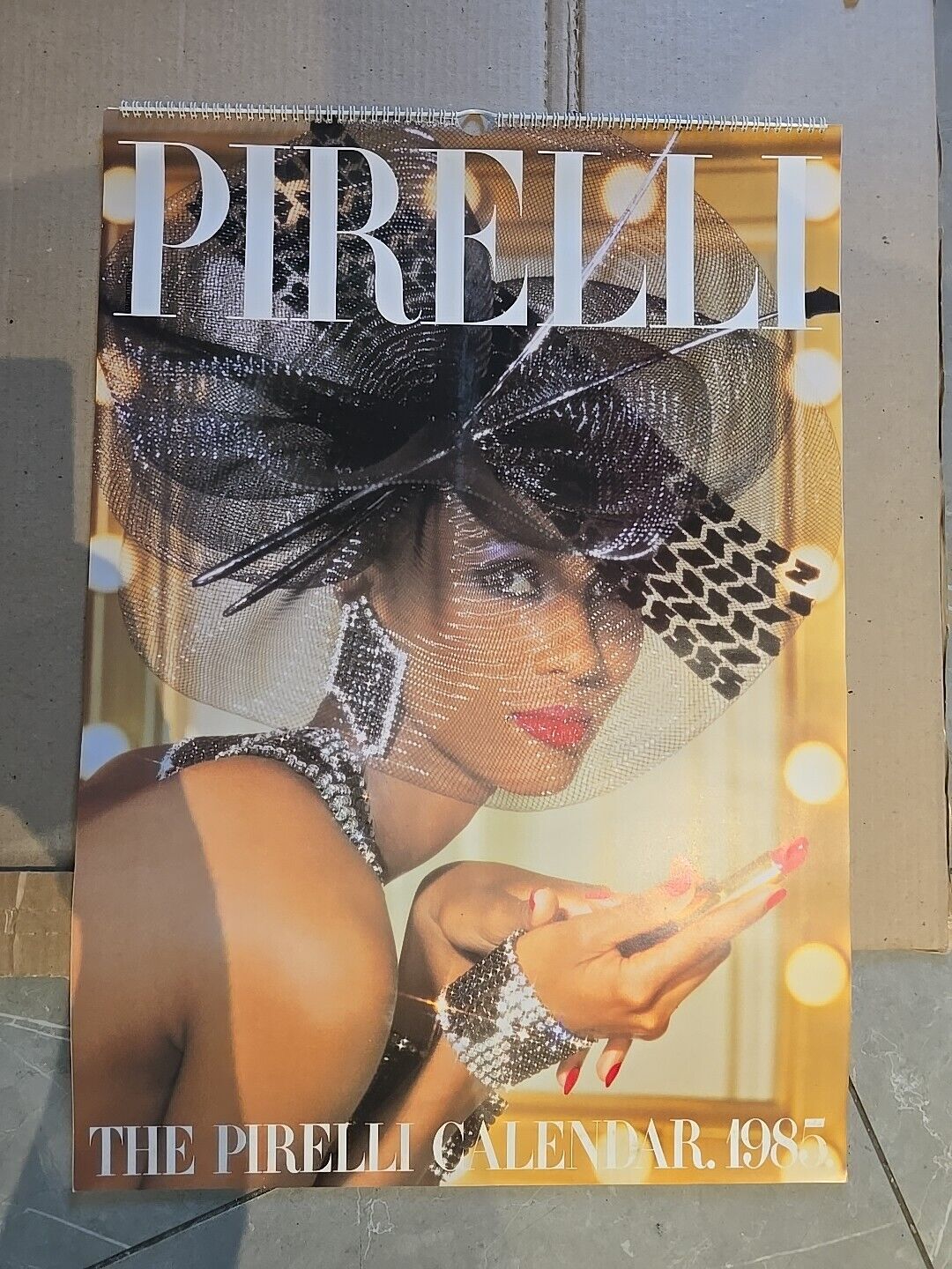 Vintage 1985 PIRELLI CALENDER Top 1980s Clothing Designer Conran Zandra Rhodes