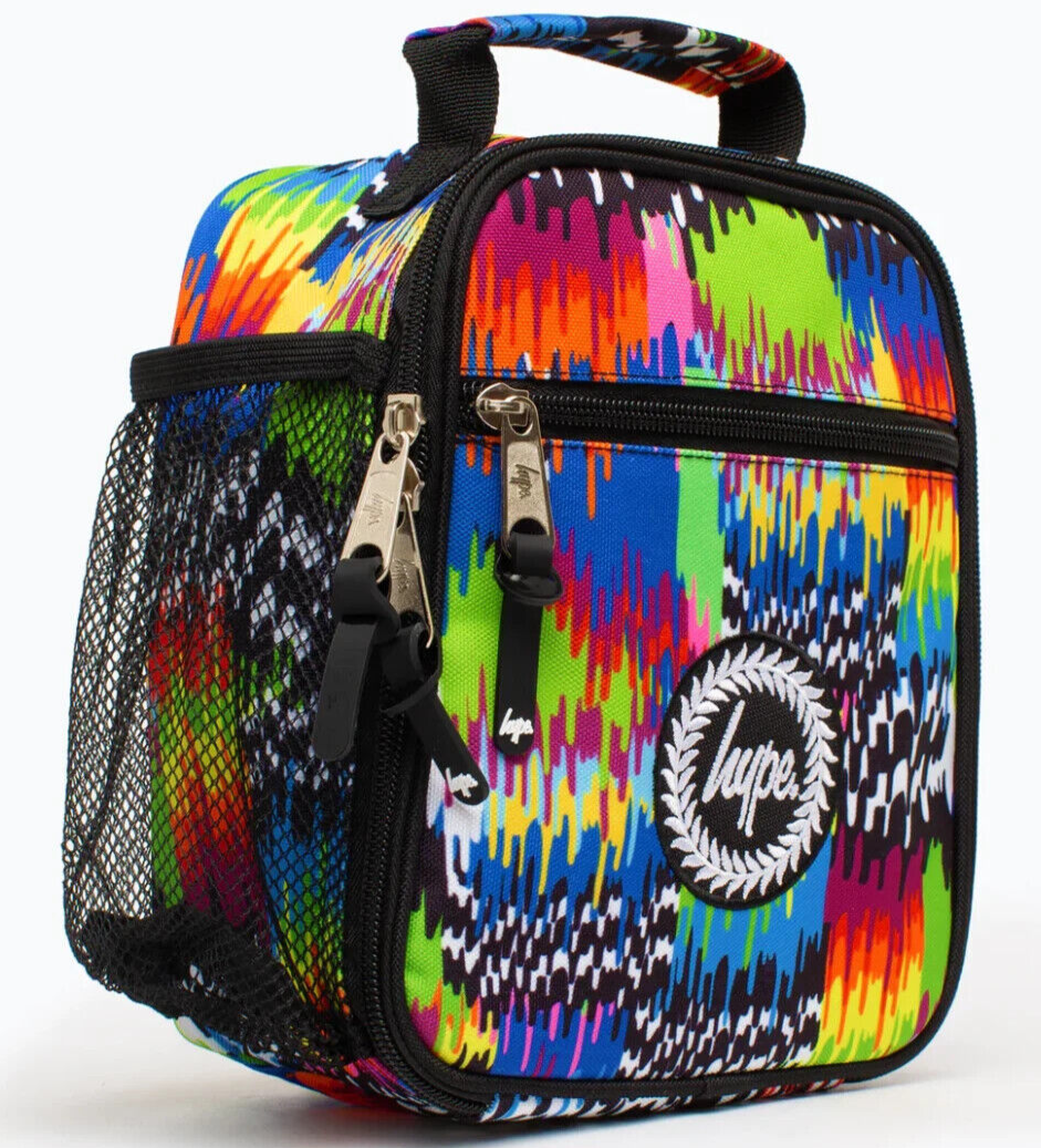 HYPE MULTI TRIPPY DRIPS LUNCH BAG LGBT ACID KIDS LARGE SCHOOL PARTY RAVE BOX
