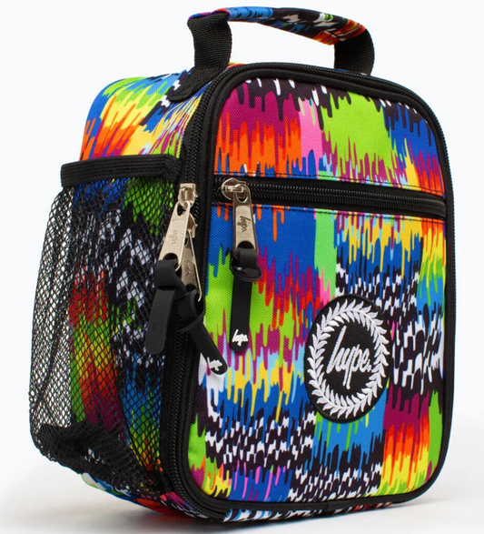 HYPE MULTI TRIPPY DRIPS LUNCH BAG LGBT ACID KIDS LARGE SCHOOL PARTY RAVE BOX