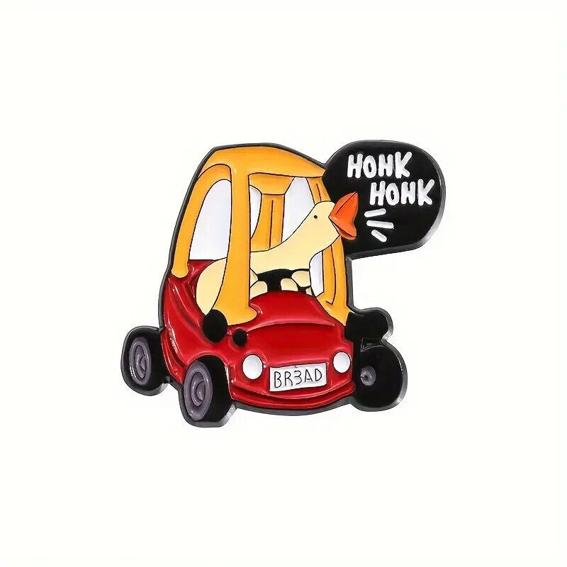 Goose Road Rage Honk Honk Enamel Pin Badge Brooch NOVELTY FUNNY HUMOROUS DUCK