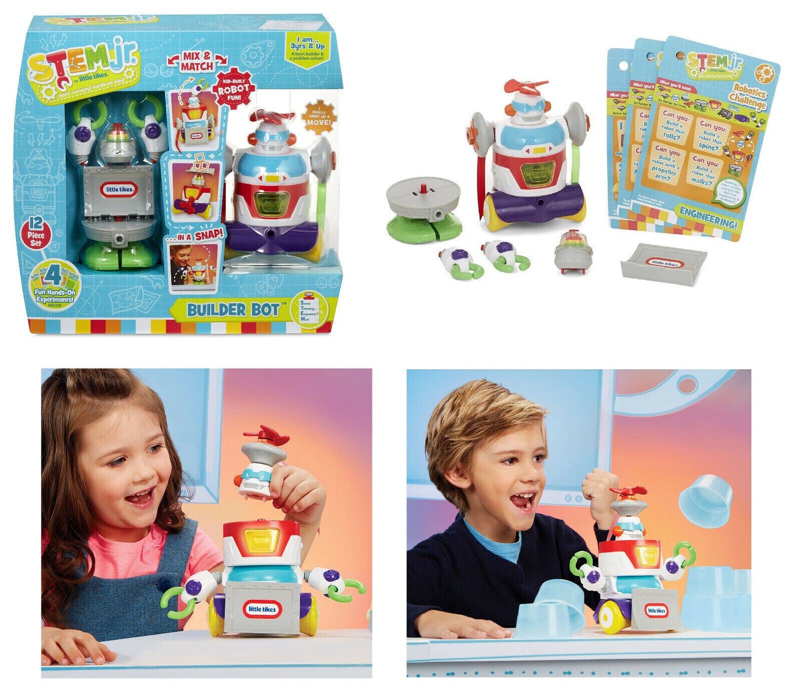 Stem Jr.Junior By Little Tikes Builder Bot Make a Toy Robot 3+ Years Robot Fun