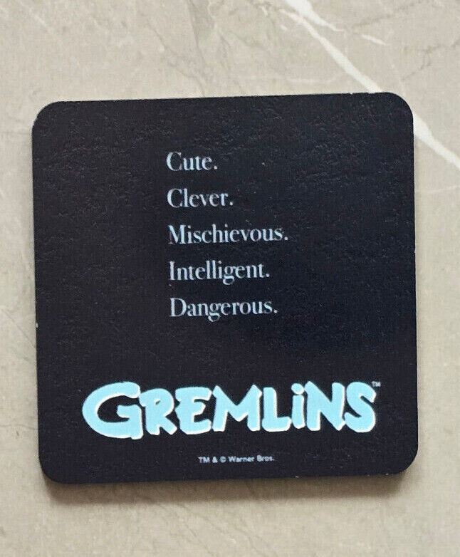 Gremlins Monster Table Coaster Vintage MOGWAI Beer MOVIE Tea Drink Cup Mat